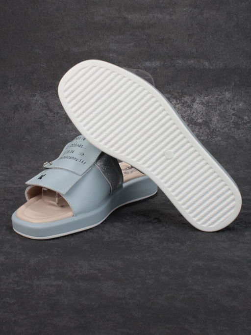 08-PED122-3 LIGHT BLUE Босоножки женские (натуральная кожа)