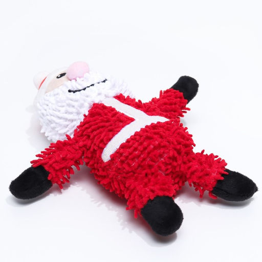 Игрушка мягкая для собак Дед мороз с пищалкой, 26 х 15 см - Пижон фото 4