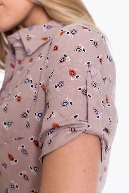 Рубашка М31756в бежевый - Елена фото 7