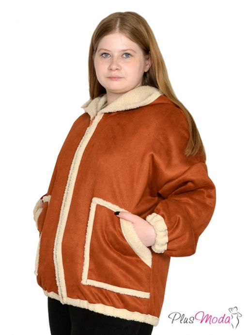 Дубленка-куртка Модель №1791 размеры 44-84 - Plusmoda фото 4