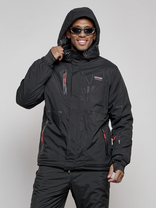 Горнолыжный костюм мужской зимний черного цвета 6306Ch - Leifensh фото 6