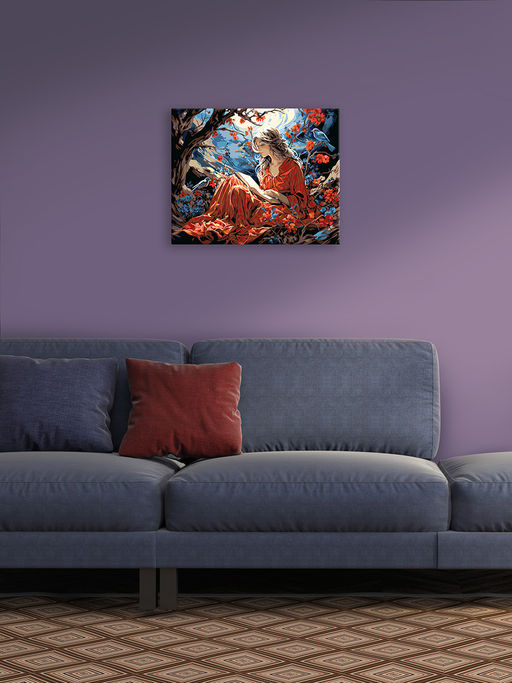 ФРЕЯ PNB/PL-359 Набор для раскрашивания по номерам 50 х 40 см Погруженная в книгу