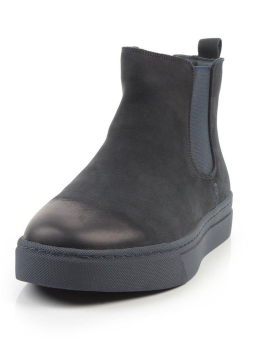 05-X30311A-7 INK. BLUE Ботинки демисезонные мужские (натуральная кожа, байка)