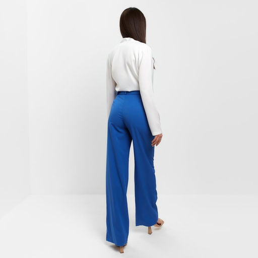 Брюки женские прямые MIST: Pants, размер 46, синие