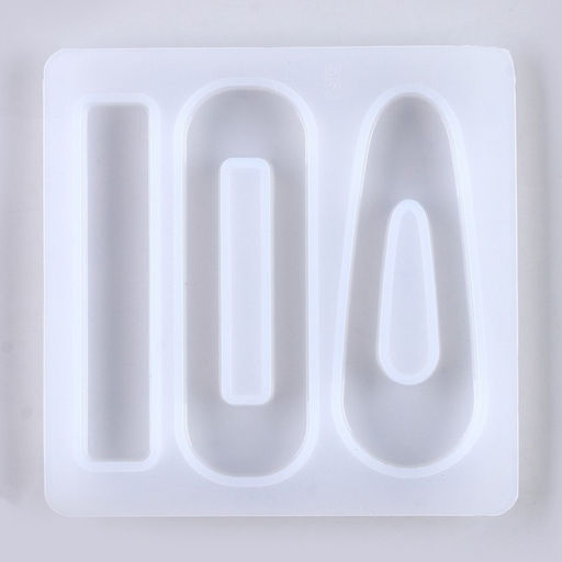 Цена за 2 шт. Молд силиконовый  «Заколка», 3 вида заколки