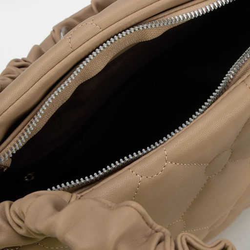 Сумка-тоут на молнии, длинный ремень, цвет бежевый - Simaland фото 3