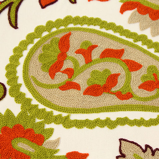 Наволочка декоративная 45х45см Мармарис плотный х/б, вышивка, на молнии (Китай) - Домашняя мода фото 13