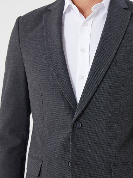Dar Kal?p Erkek Blazer Ceket