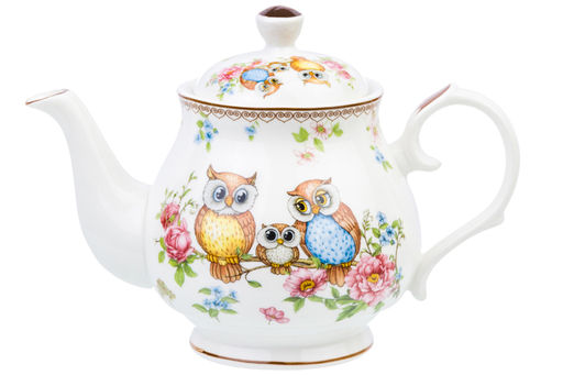 Чайник 380 мл 17*10*12 см Совушки NEW BONE CHINA