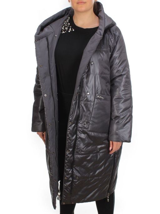 21085 GREY Куртка зимняя двухсторонняя женская облегченная SNOW CLARITY - Fashion фото 7