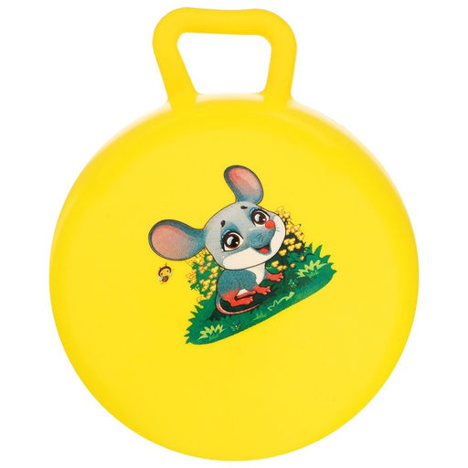 Мяч детский с ручками, d=15 см, МИКС