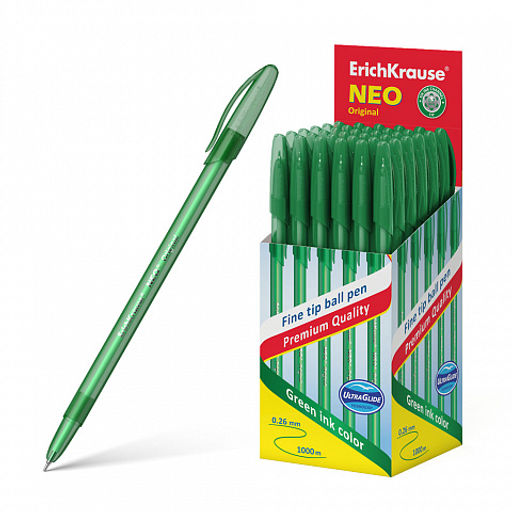 Цена за 50 шт. Ручка шариковая ErichKrause Neo® Stick Original 0.7, Super Glide Technology, цвет чернил черный (в коробке по 50 шт.)  фото 16