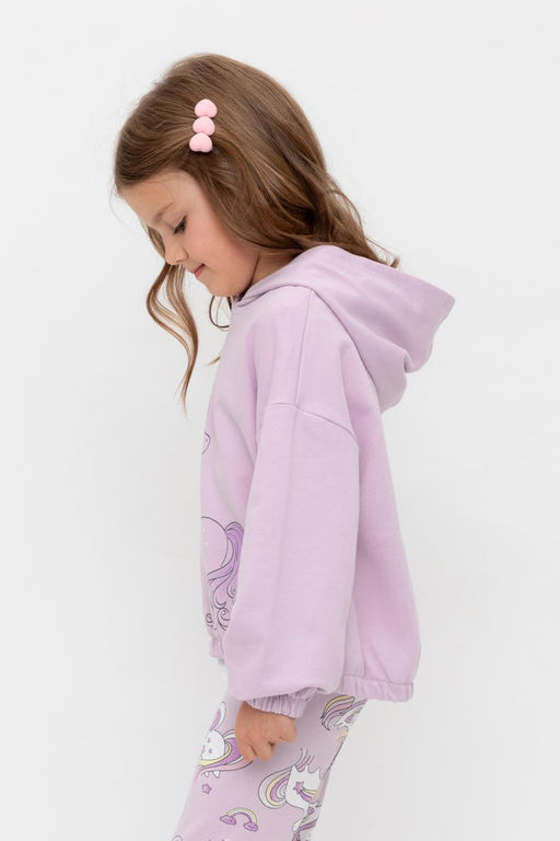 Crockid _ КР 302323/ледяная орхидея к539 джемпер (худи) для дев  фото 2