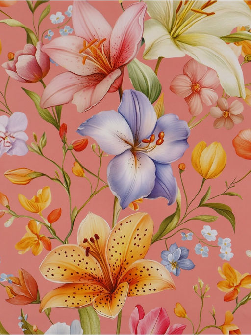 Пакет подарочный «Цветы», 31×40×11.5 см