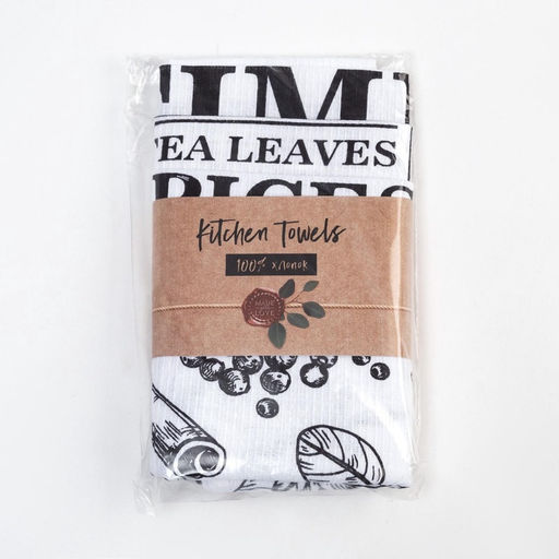 Набор кухонных полотенец «Доляна» Organic food, 35×60 см-3 шт., 100% хлопок