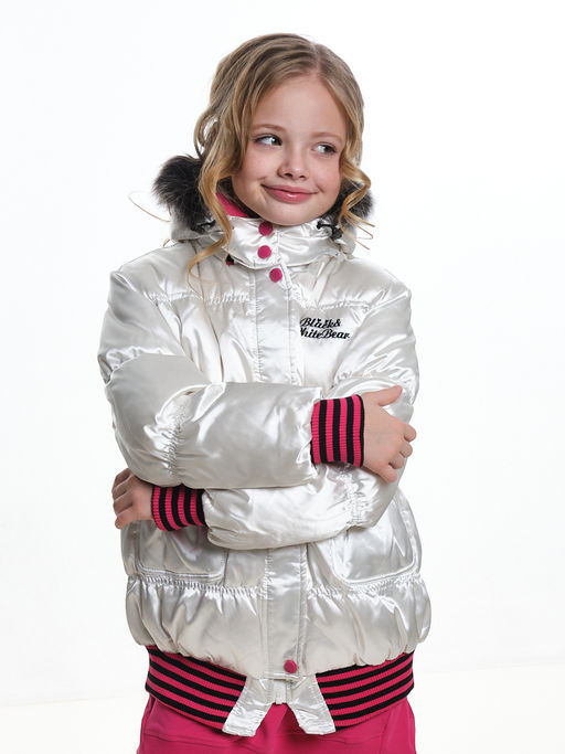 Куртка пуховая для девочки 33-5050 черный - Mini maxi фото 8