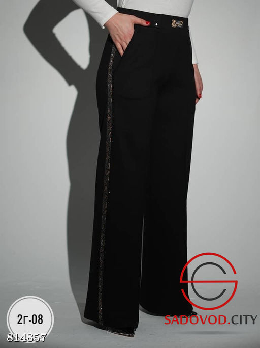 Брюки женские из плотного трикотажа