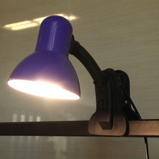 Светильник настольный на прищепке фиолетовый / 108BXIAO-6 / Ex27 /уп 70/ - ГалеонТрейд фото 3