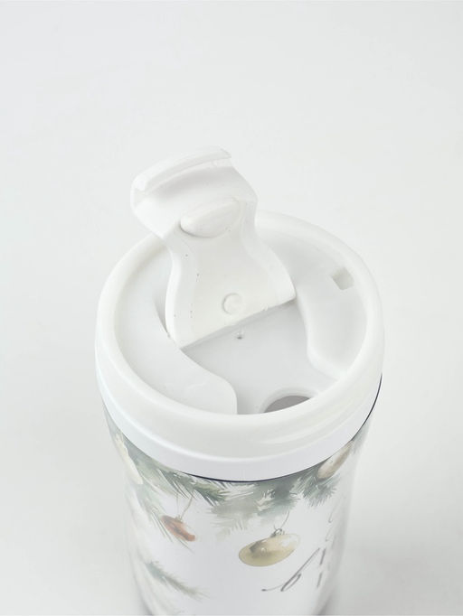 Подарочный набор новогодний «Уюта в Новом году», термостакан 250 мл, свечи в банке 2 шт.