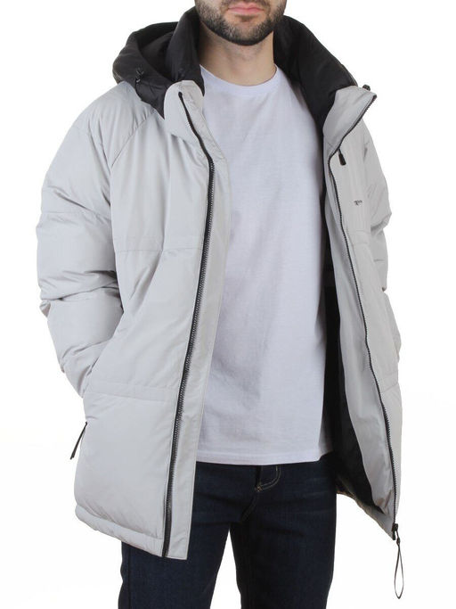 D6855 LT. GRAY Куртка мужская зимняя (200 гр. холлофайбер)