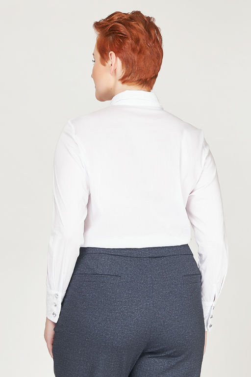 Блуза офисная белая - Olsi фото 7