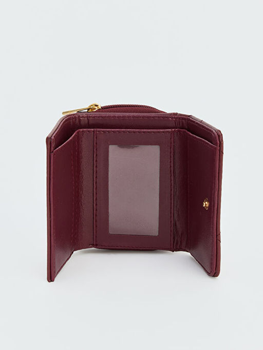 Kapitone Desenli Fiyonklu Kad?n C?zdan