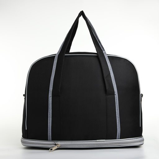 Сумка дор L-б/н , 42*20*30/38, отд на молн, с увел, 3 н/кармана, дл ремень, черный - Simaland фото 3