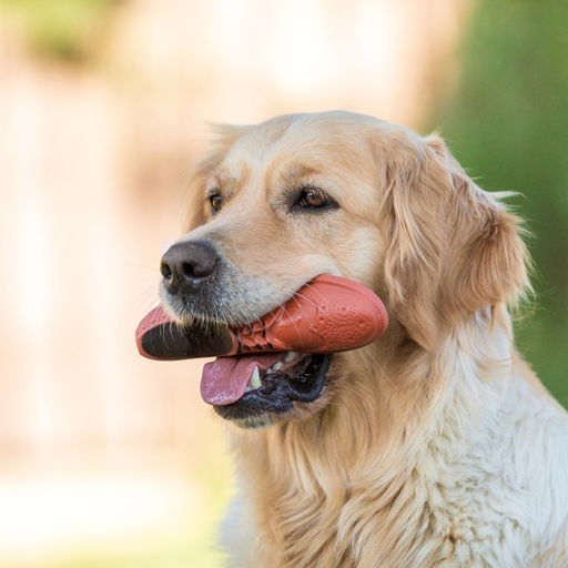 Игрушка пищащая Туфля для собак, 17 см, коричневая - Пижон фото 5