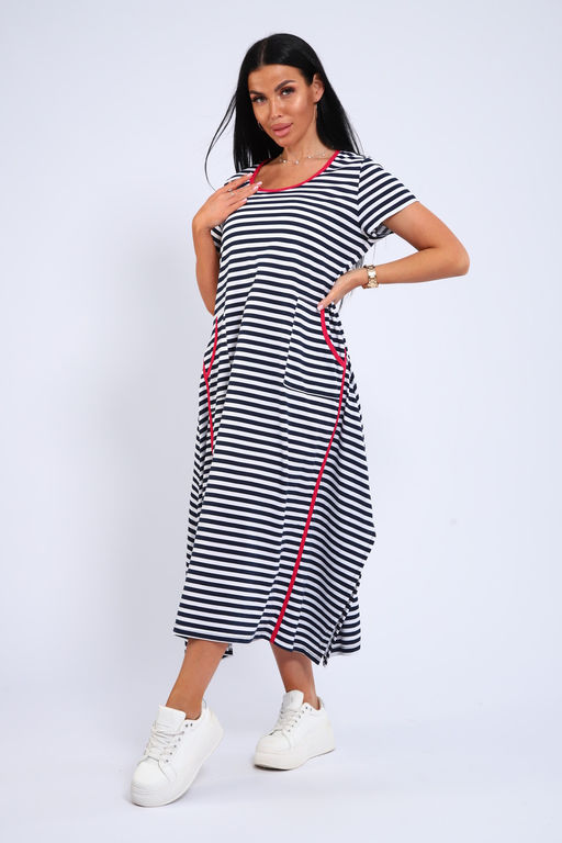 Платье оверсайз с карманами USHI