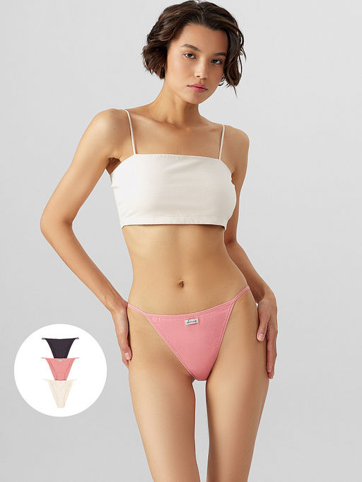 Трусы слипы женские в наборе, 3 шт