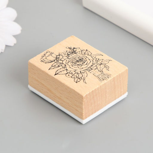 Печать дерево, резина Букет с ягодками, 5?4?2.5 см