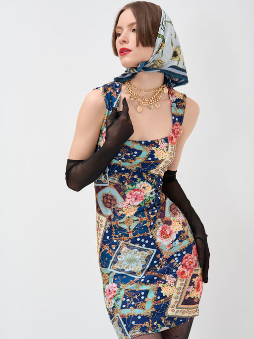 Платье с вырезом каре OD-634-4