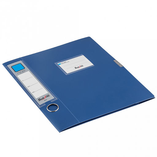 Папка-органайзер (короб) "Архивная" А4 23,4х31х5,5см, пластик, на липучке, цвет синий (Китай)