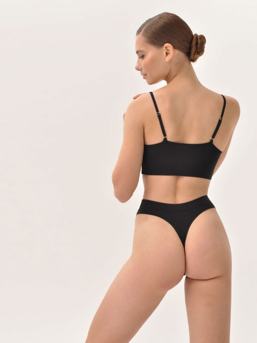 Стринги с высокой посадкой из хлопка - My фото 54