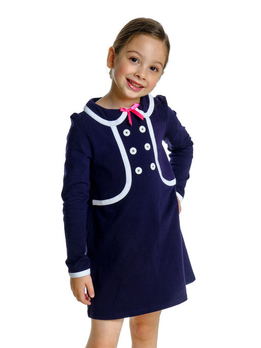 Платье для девочки UD 1407 т.синий - Mini maxi фото 6