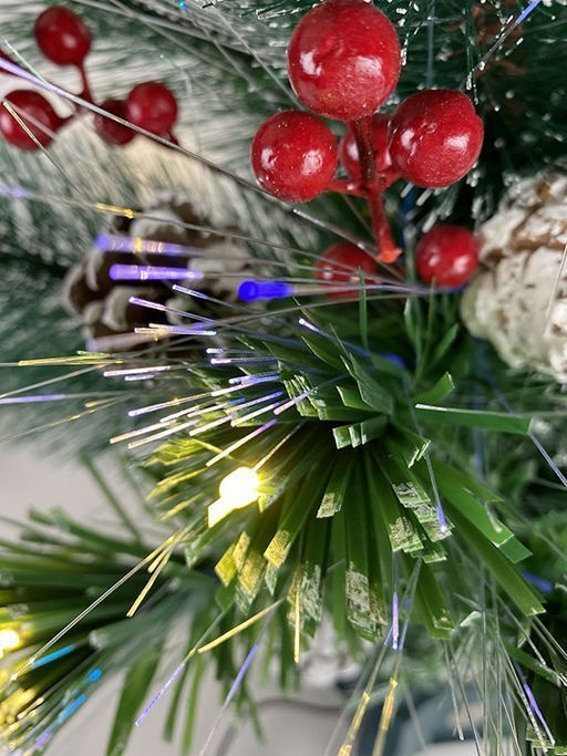 Светодиодная ёлка со звездой 60см ,тёпло желтое свечение - Family фото 2