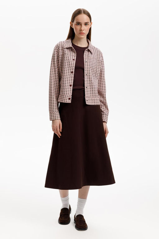 ЕВТ 3307/ретро геометрия жакет жен