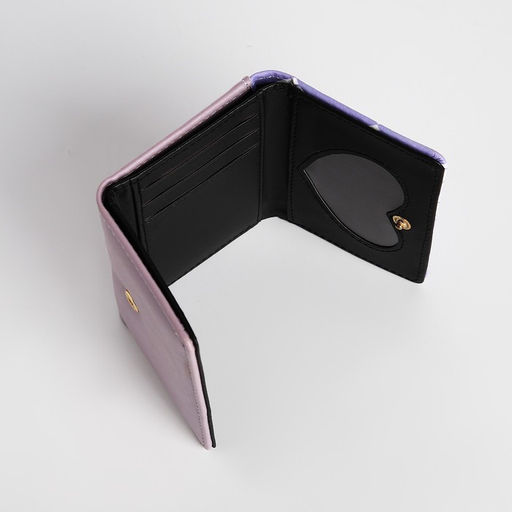 Кошелёк «Ромбы», маленький, на кнопке, сиреневый