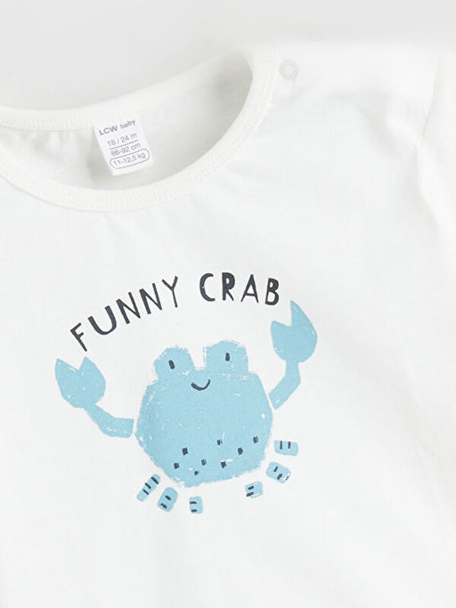 Yenge? Bask?l? Erkek Bebek Ti??rt ve ?ort 2li