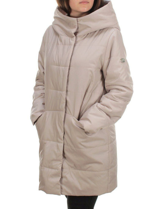 22225 BEIGE Куртка демисезонная женская (100 гр. синтепон) - Фабричный китай фото 3