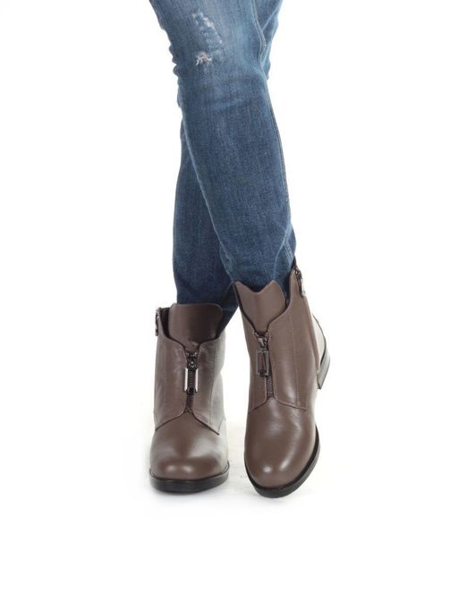 04-XH-FT547-9118-2M KHAKI Ботинки женские (натуральная кожа, натуральный мех) - Фабричный китай фото 3