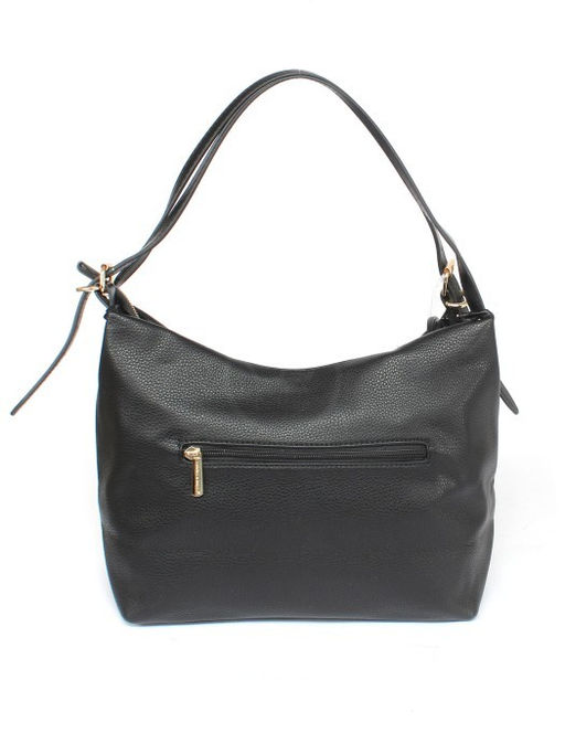 Сумка женская искусственная кожа DJ-CM 6787-BLACK, 1отд+еврокарман, плечевой ремень, черный SALE 257724 - Adelia фото 7