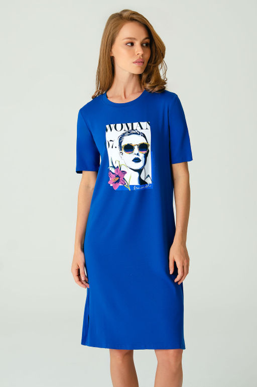 Арт. 8608 Туника женская 42-50 (5 шт) Цвет:коралловый - Калинка фото 19