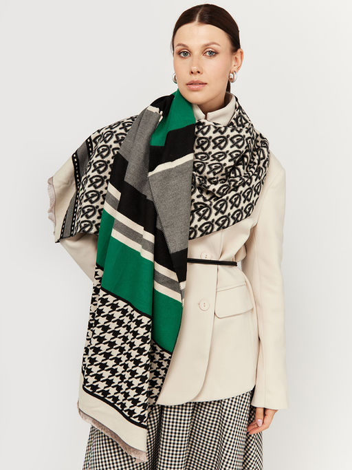 в составе ШЕСТЬ и КАШЕМИР Большой, мягкий, теплый однотонный двусторонний палантин - Tantino фото 9