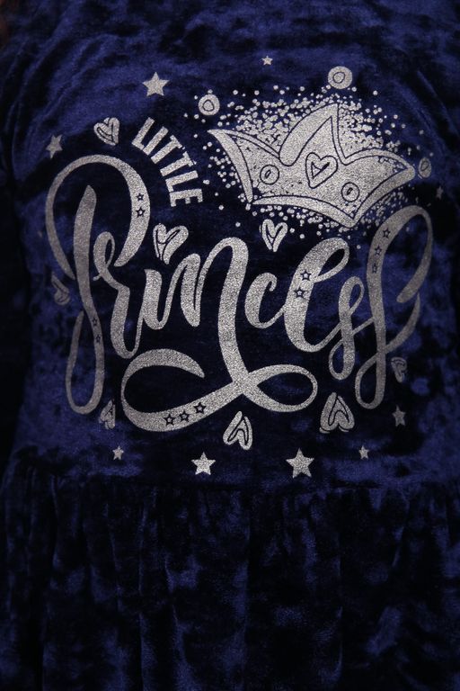 ПЛ092 Платье Принцесса (синий) - Милаша фото 3