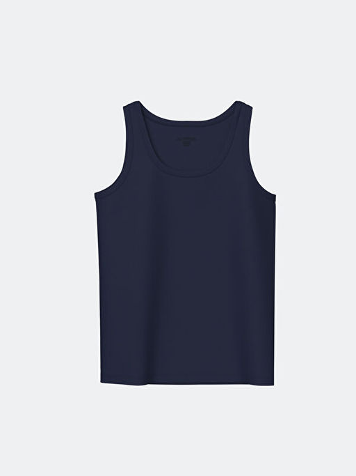 Bisiklet Yaka Erkek ?ocuk Atlet 2li