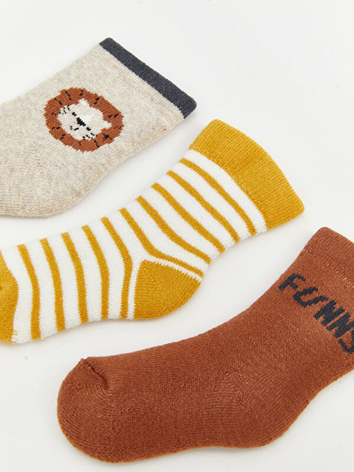 ?izgili Erkek Bebek Soket ?orap 3l? - Waikiki фото 2