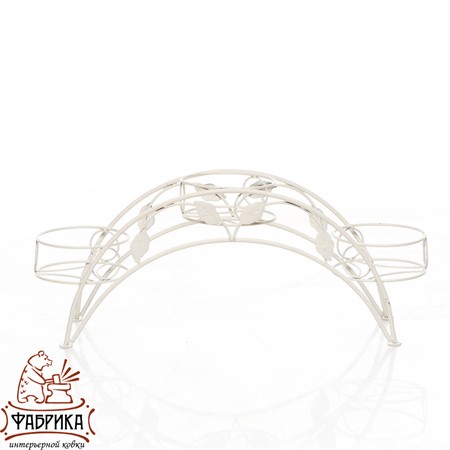 Подставка для цветов на подоконник14-903 на 3 цветка - Фабрика интерьерной ковки фото 4