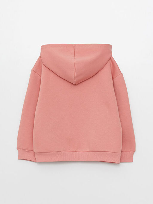 Kap??onlu Bask?l? Uzun Kollu K?z ?ocuk Sweatshirt - Waikiki фото 2
