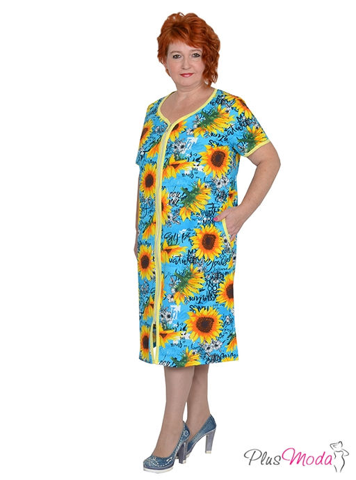 Халат Модель №1212 размеры 44-84 - Plusmoda фото 3